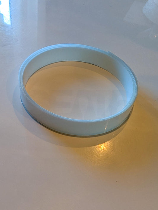 Paddle Edge Guard applied to a paddle blade edge