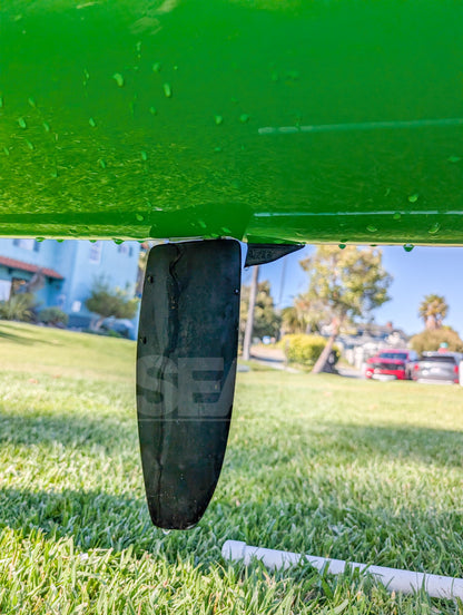 OC1 Pre-Rudder Weed Deflector on an OC1 hull ahead of the rudder