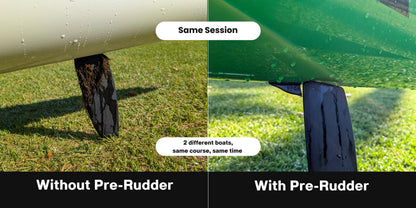 OC1 Pre-Rudder Weed Deflector on an OC1 hull, another angle