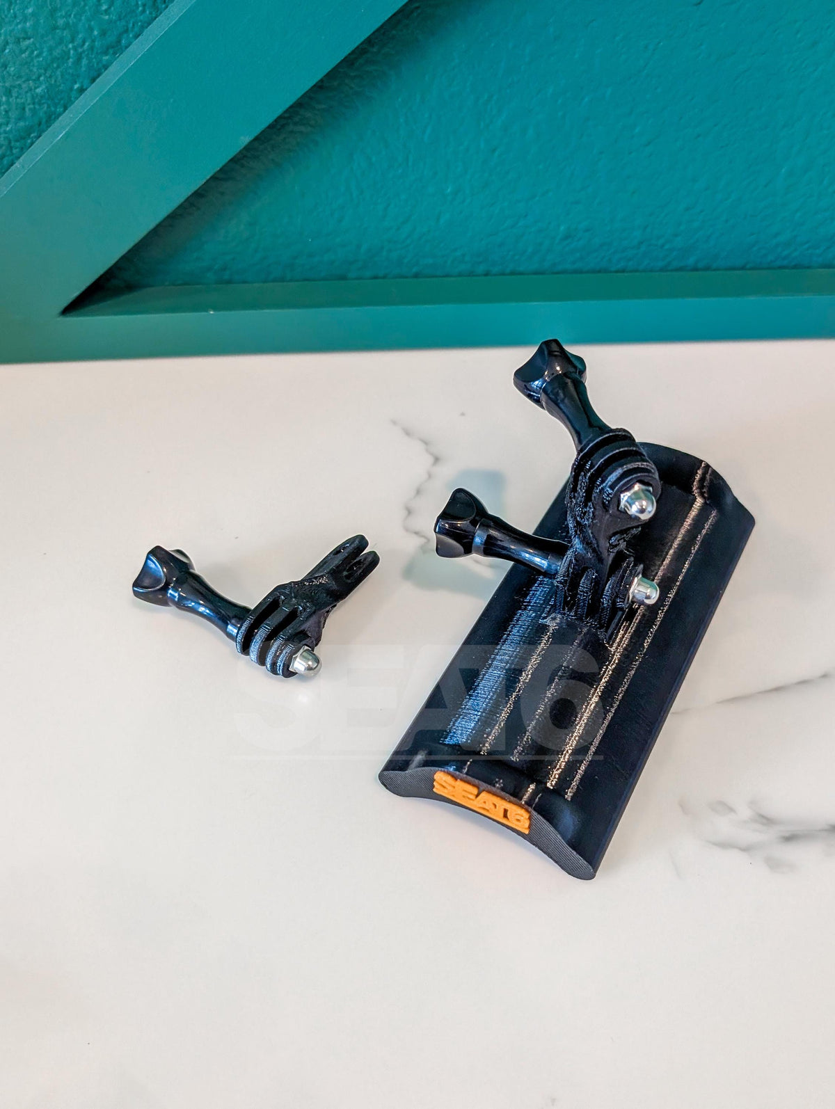 45 degree Camera Twist Adapter on an iako camera mount