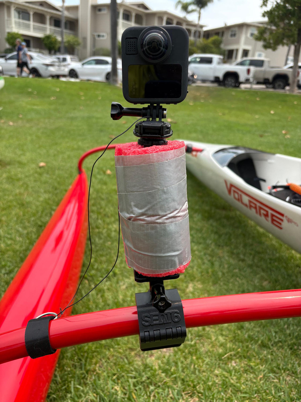 OC1/OC2 Clamp Camera Mount, quick release, for outrigger canoe iakos
